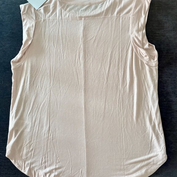 NWT Tavi Cap Sleeve Muscle Tee, L, Soft Blush - Picture 4 of 5